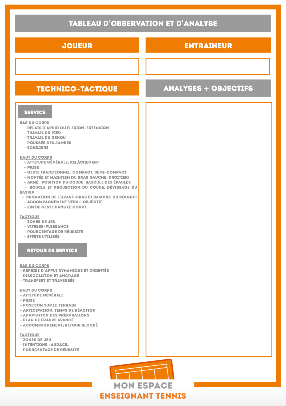 UC3 - Tableau d'observation et d'analyse