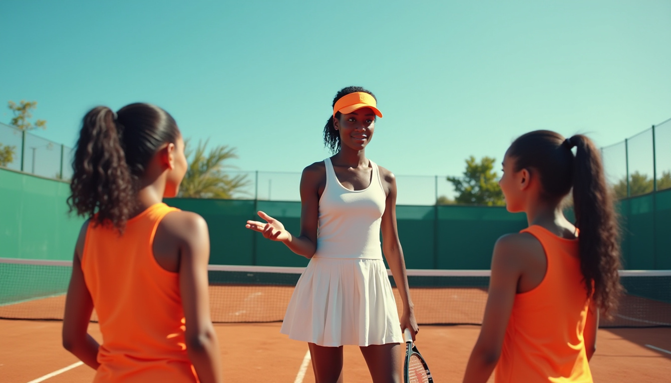 tennis, apprentissage, coach, enseignant, apprendre
