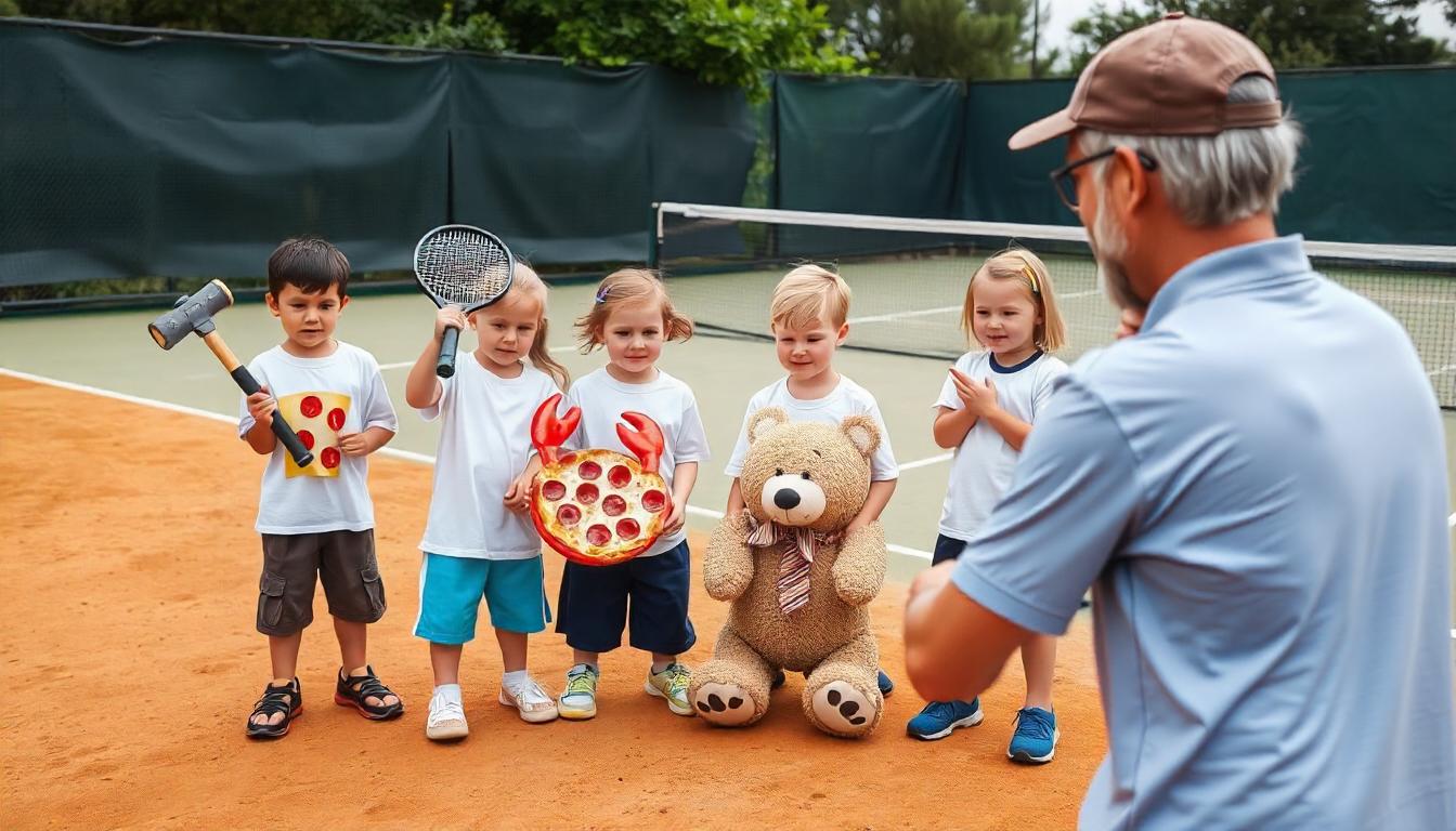 Prise de raquette, Tennis, Enfants