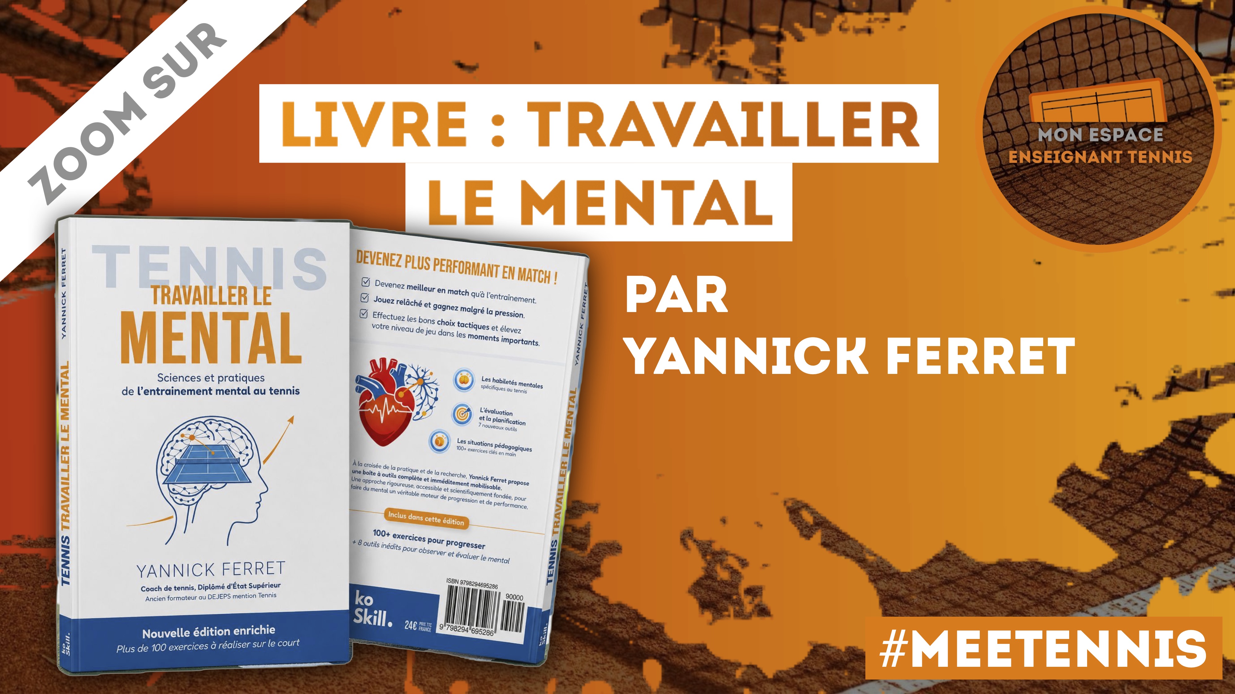 Livre tennis travailler mental yannick ferret
